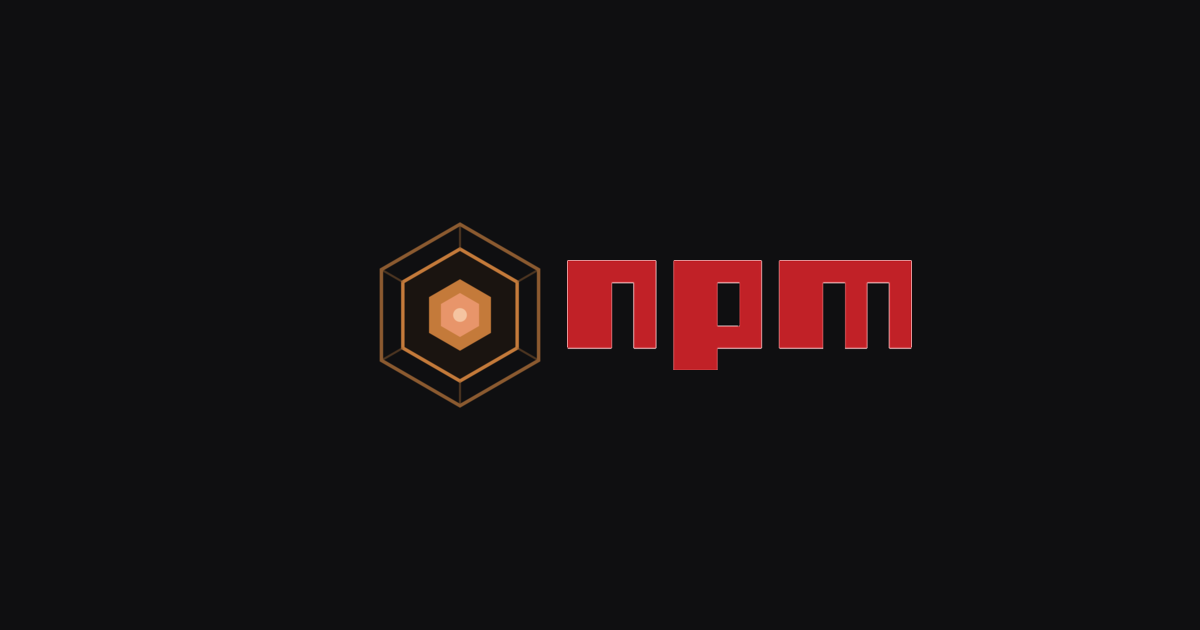 The Dynoxide hexagon logo alongside the npm logo on a dark background