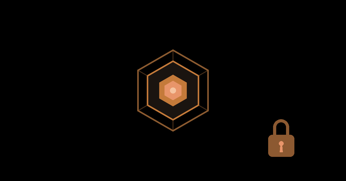 The Dynoxide hexagonal logo alongside a security shield on a dark background